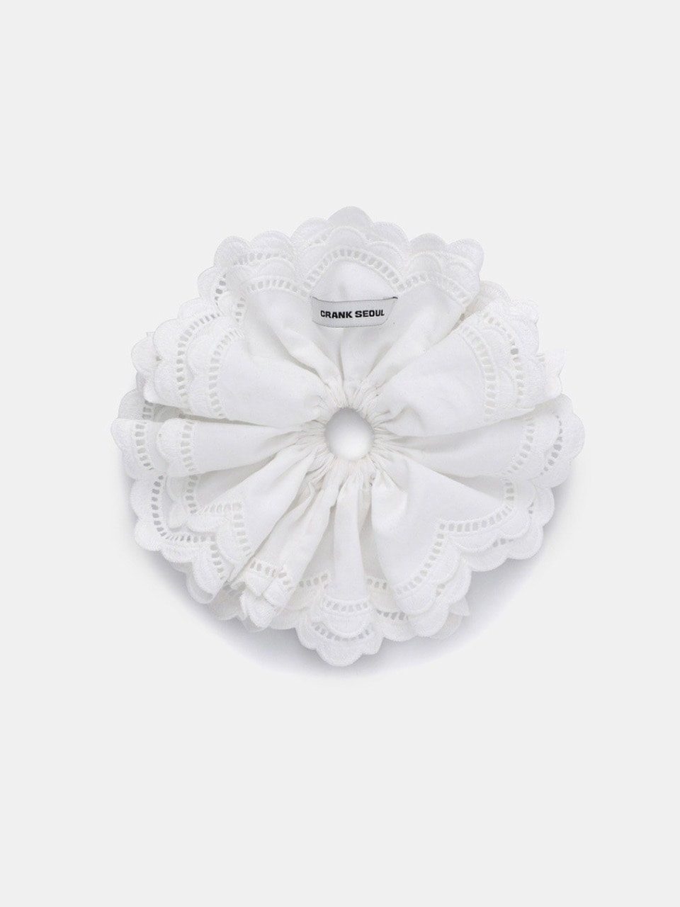 【CRANK】COTTON FRILL BIG SCRUNCHY / 【クランク】コットンフリルビッグシュシュ