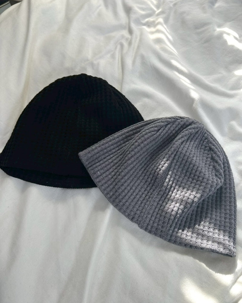 受注制【LUV CODE】waffle beanie (2color)