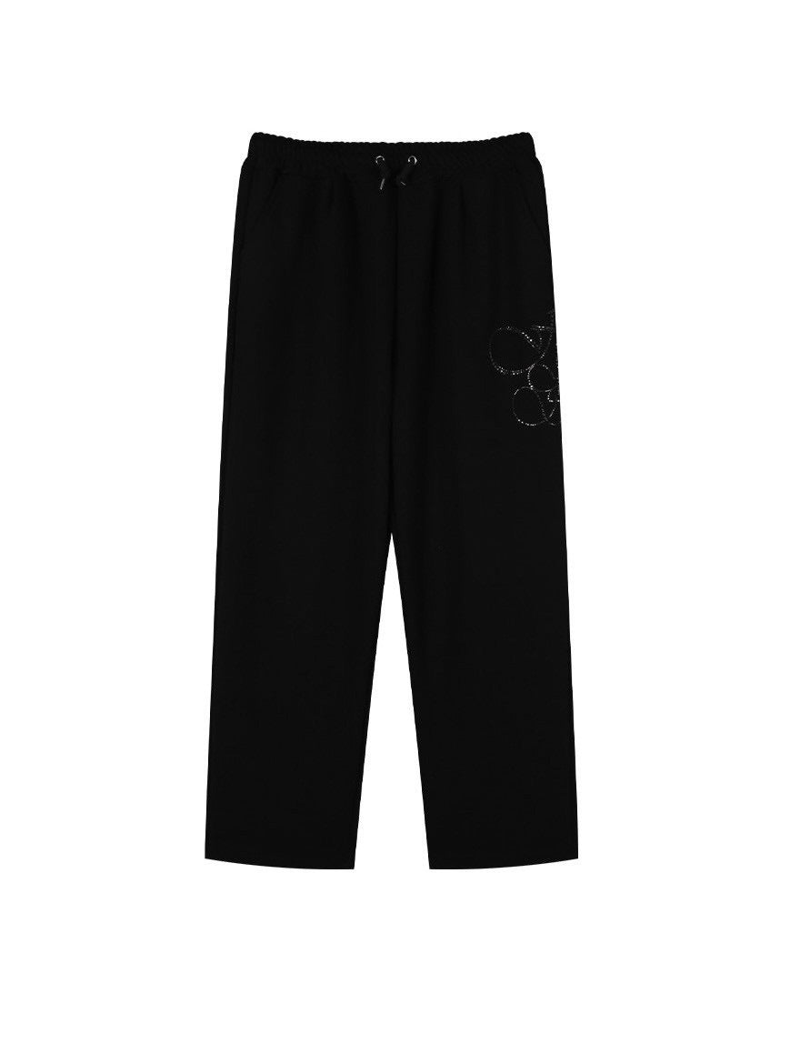 【HOLY NUMBER 7】HIPHOP OVER BALLOON FIT CUBIC LETTERING TRAINING PANTS