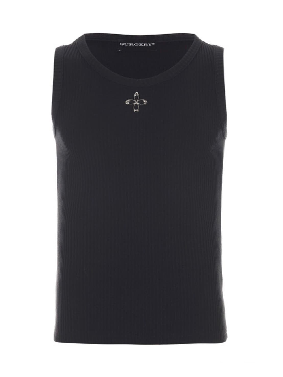 【SURGERY】metal clover logo sleeveless / 【サージェリー】メタルクローバーノースリーブトップス