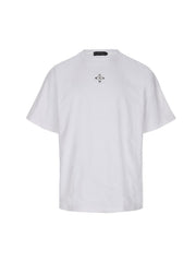 【SURGERY】unbalance metal clover logo T-shirts