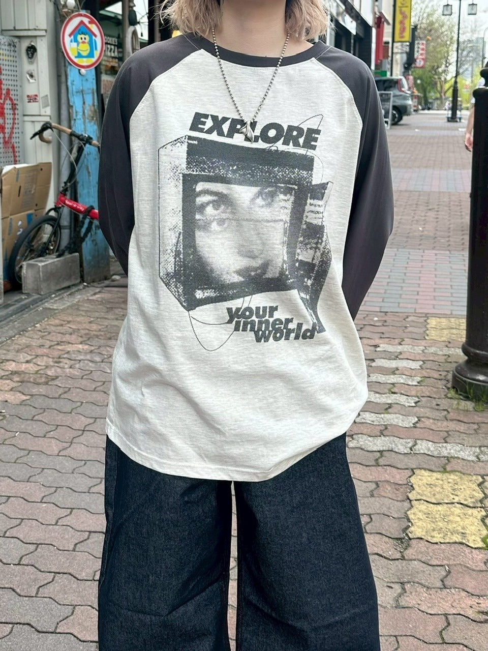 受注制【youll】explore raglan long sleeve tee