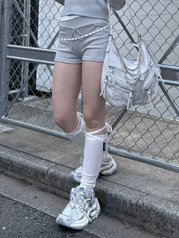 受注制【nmtc +】sweat mini shorts (2color)