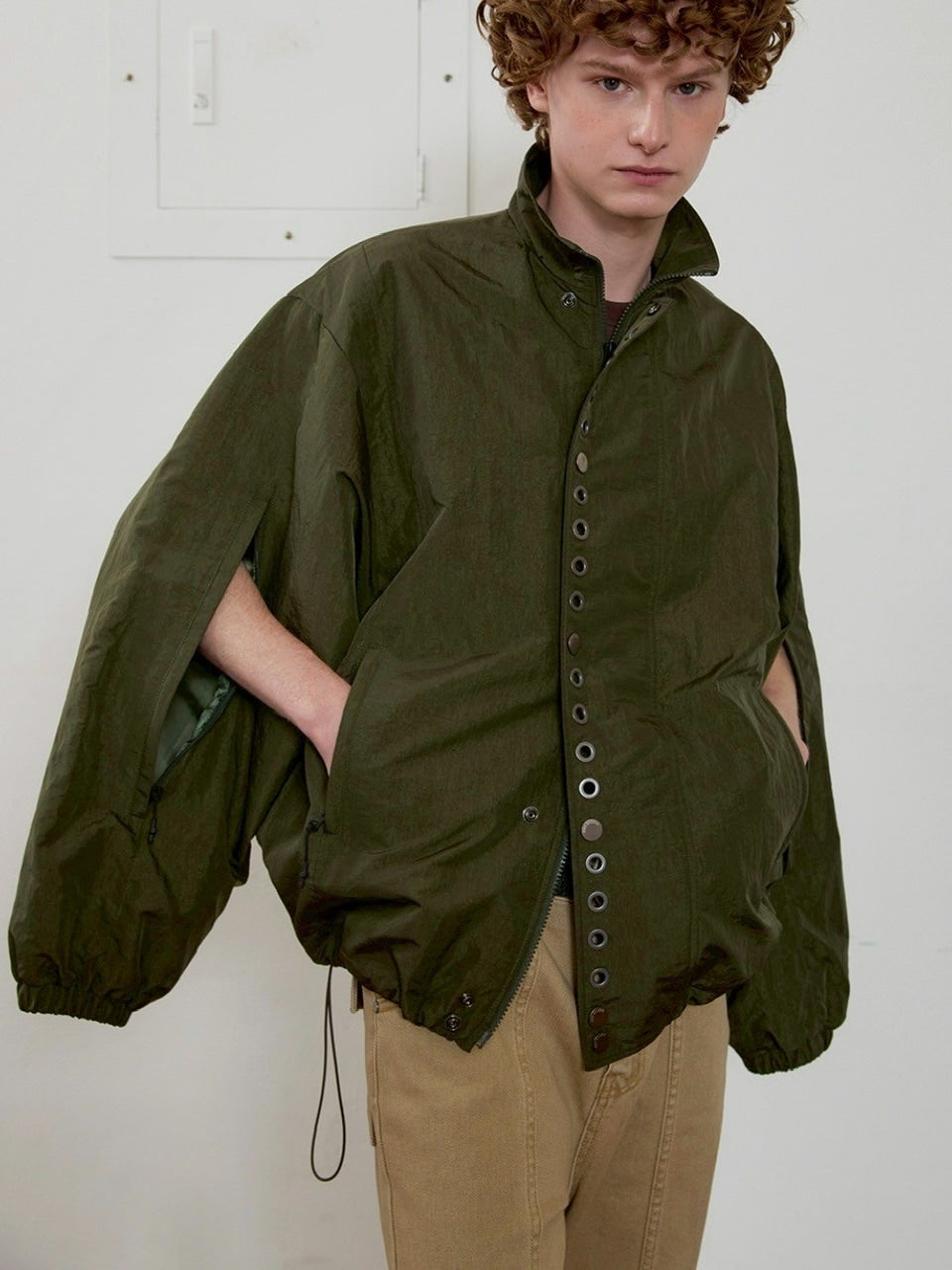 【ESC STUDIO】eyelet wind breaker jacket