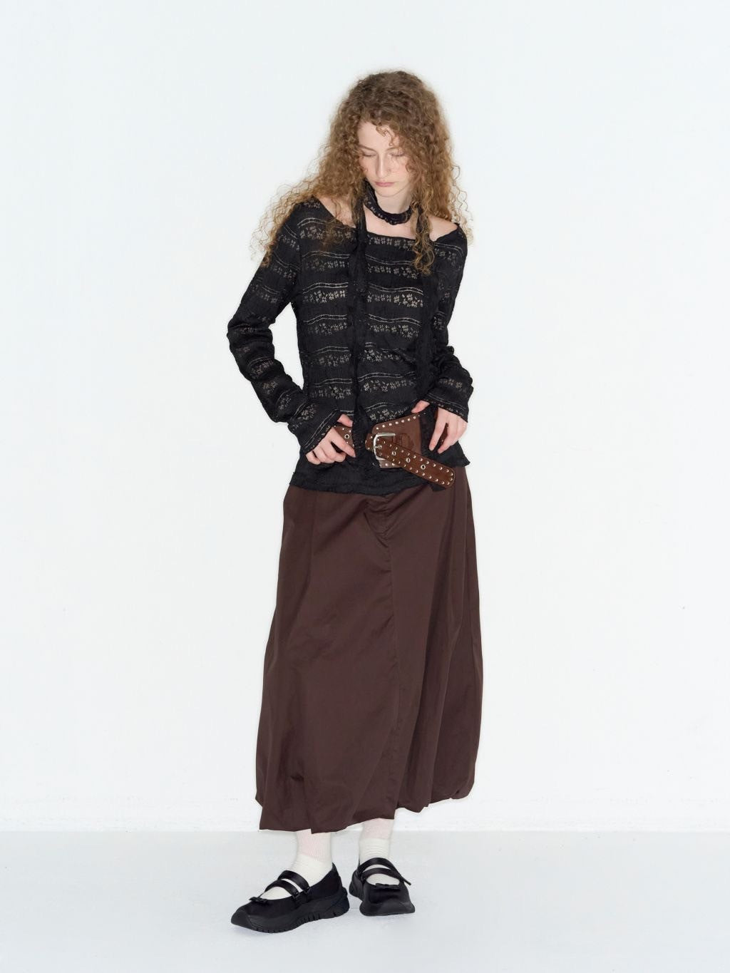 【ROCK CAKE】Pattern Punching Long sleeve