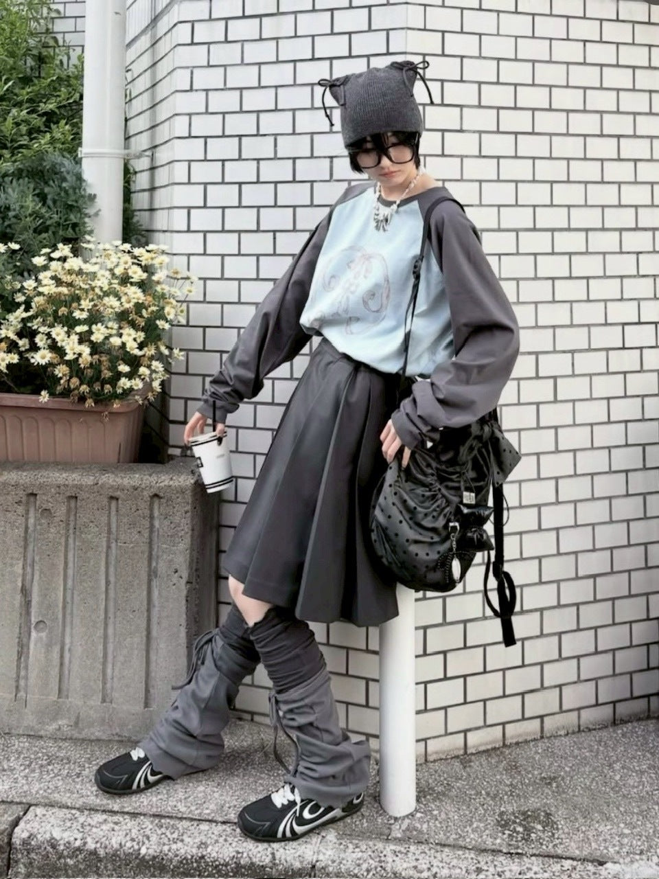 受注制【nmtc +】dot pattern backpack (2color) / 【エヌエムティーシープラス】ドットプリントバッグパック