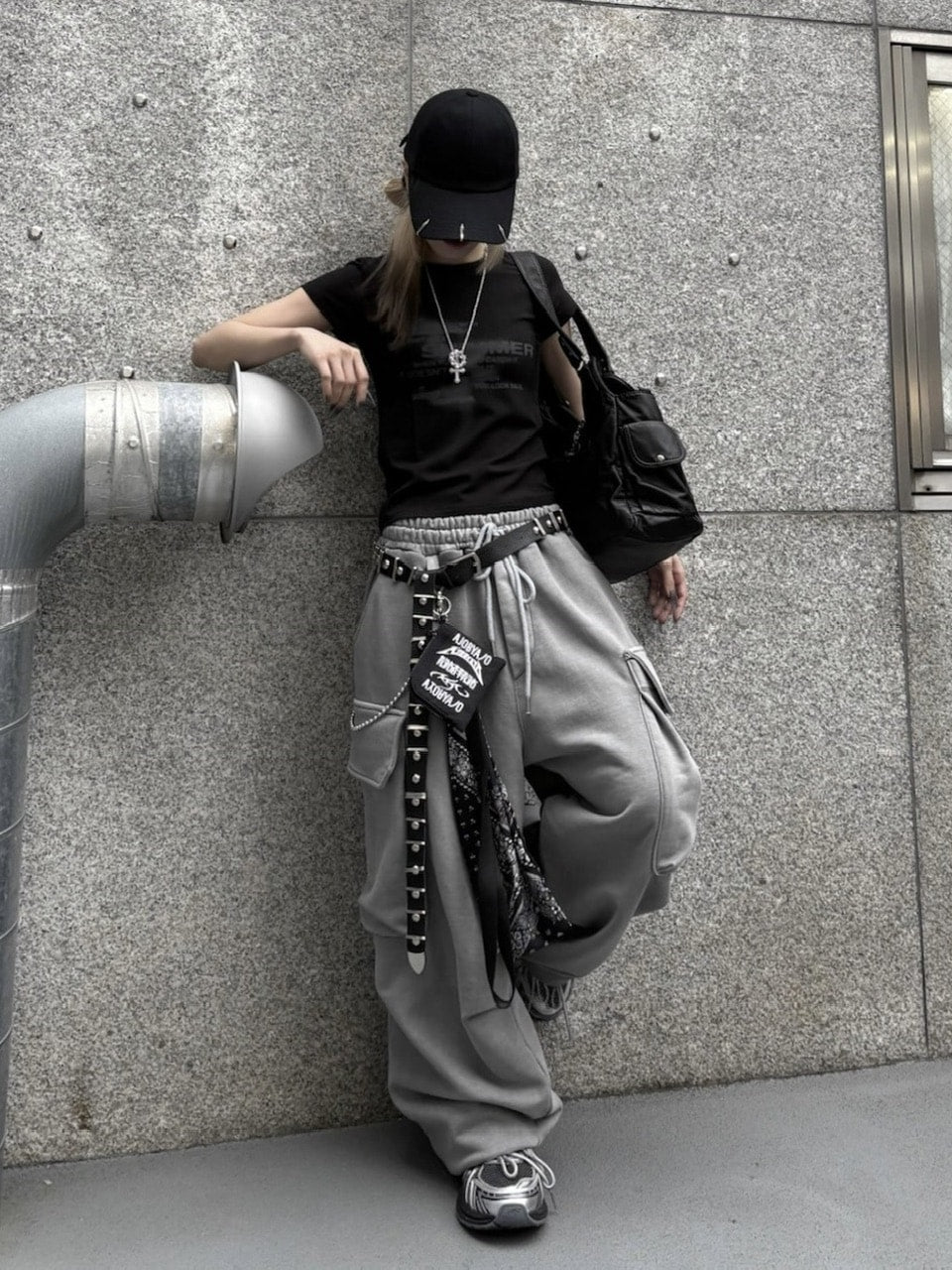 【nmtc +】oversized pigment sweat cargo pants (2color)
