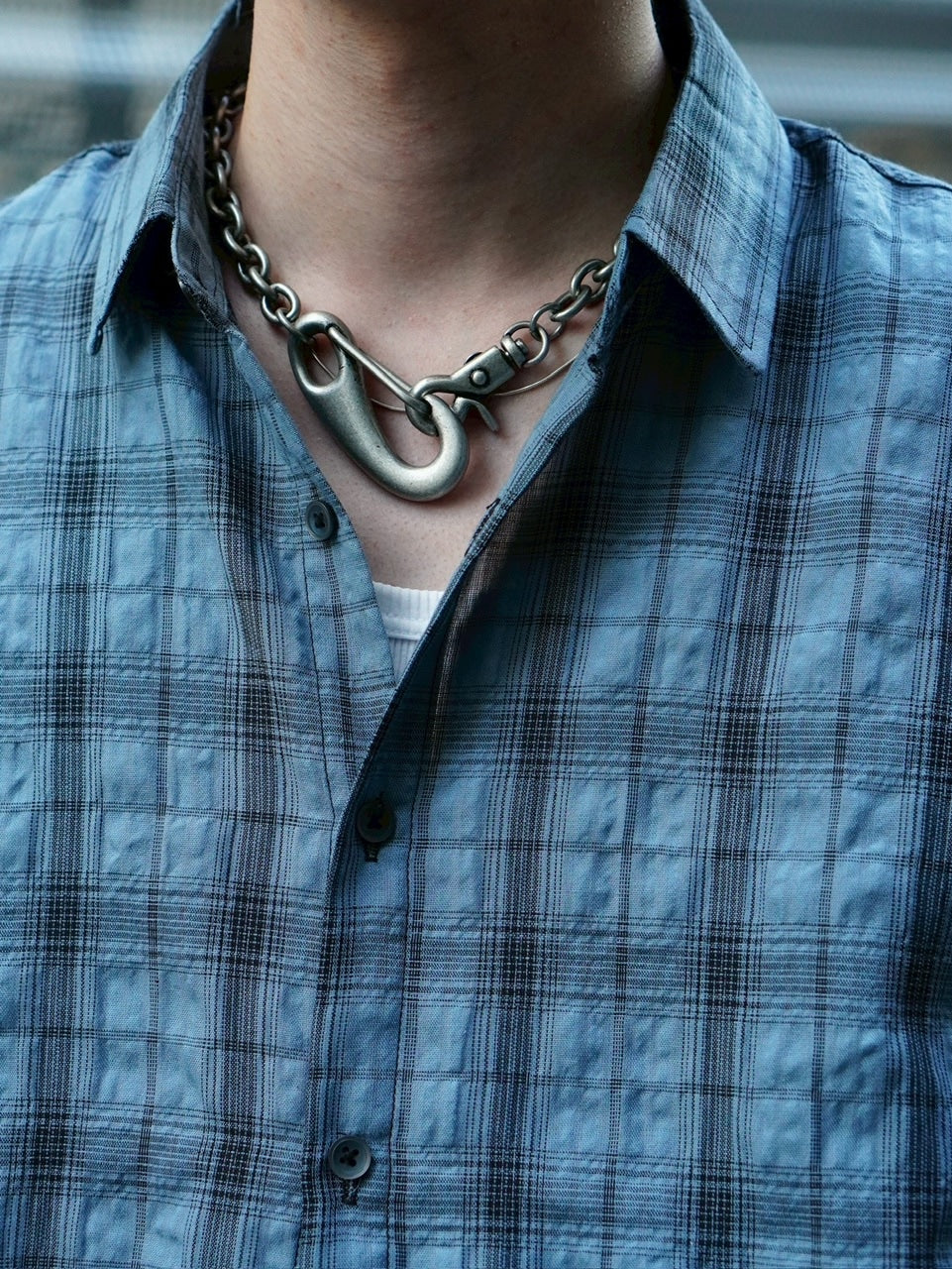 受注制【Chikashitsu +】antique silver wallet chain