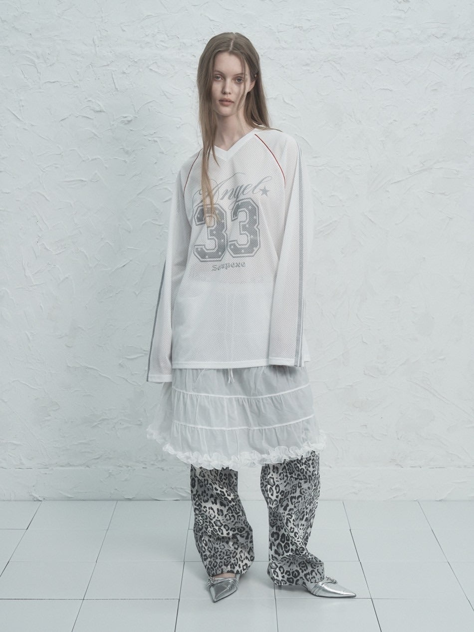 【SETUP‐EXE】V-NECK MESH SPORTS T