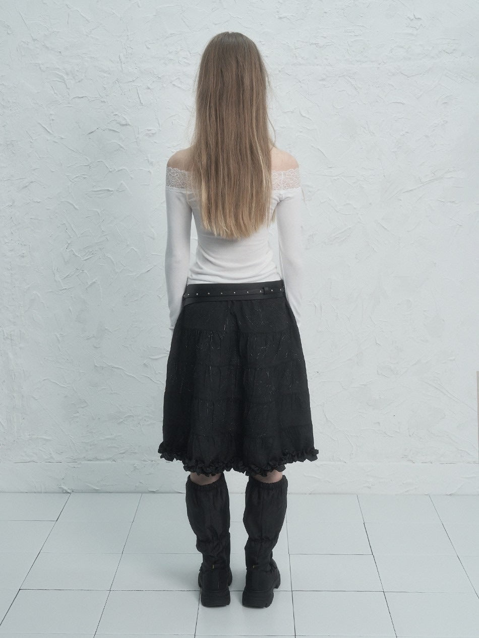 【SETUP‐EXE】FRILL CANCAN SKIRT