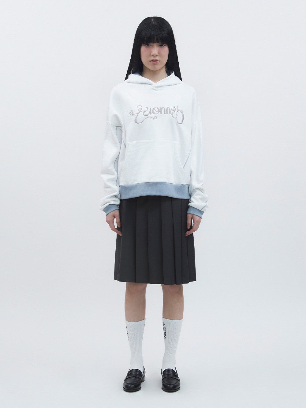 【TUOMIO】GRAPHIC BLOCK HOODIE