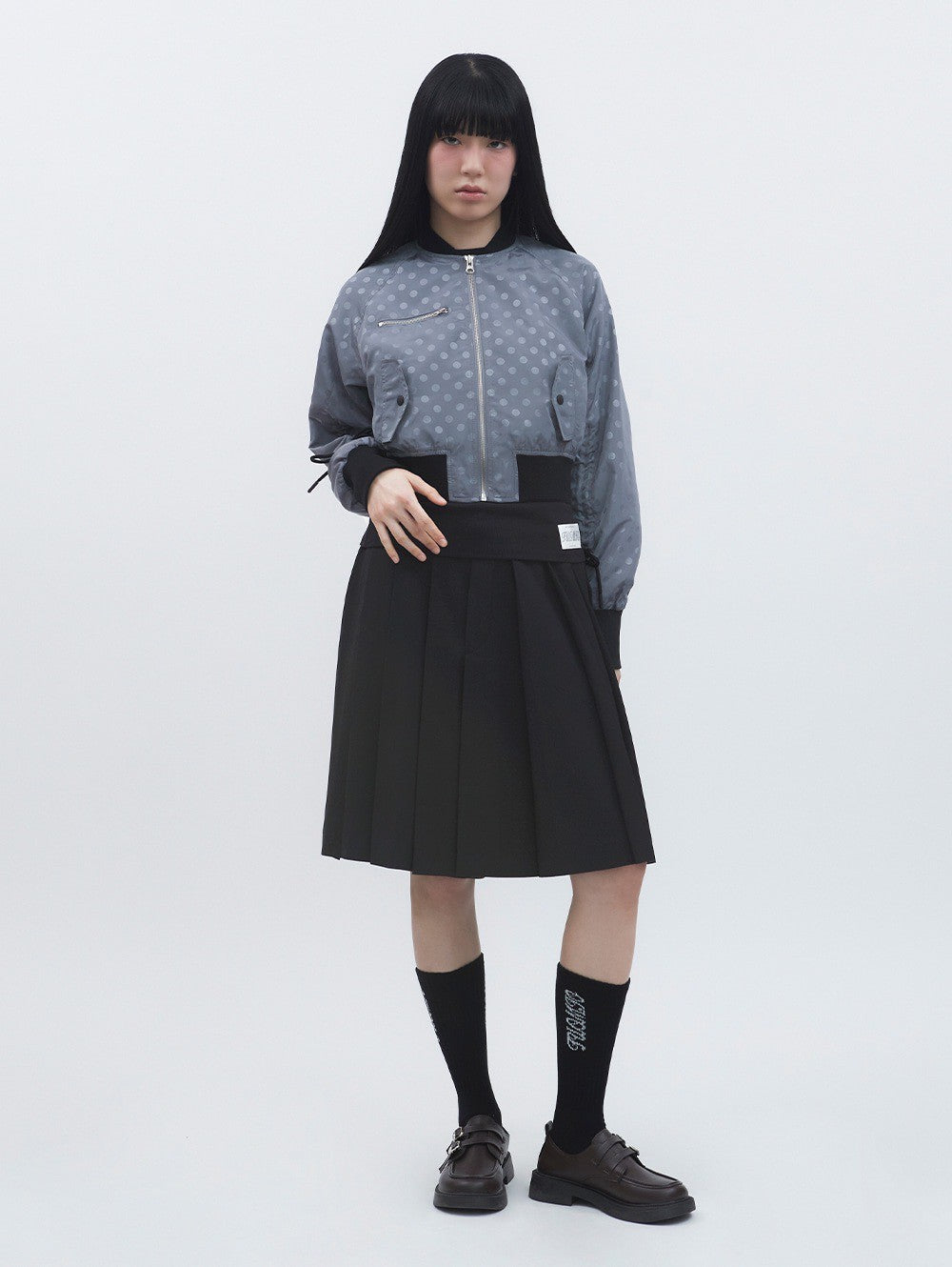 【TUOMIO】MIDI PLEATS RIBBON CULOTTES