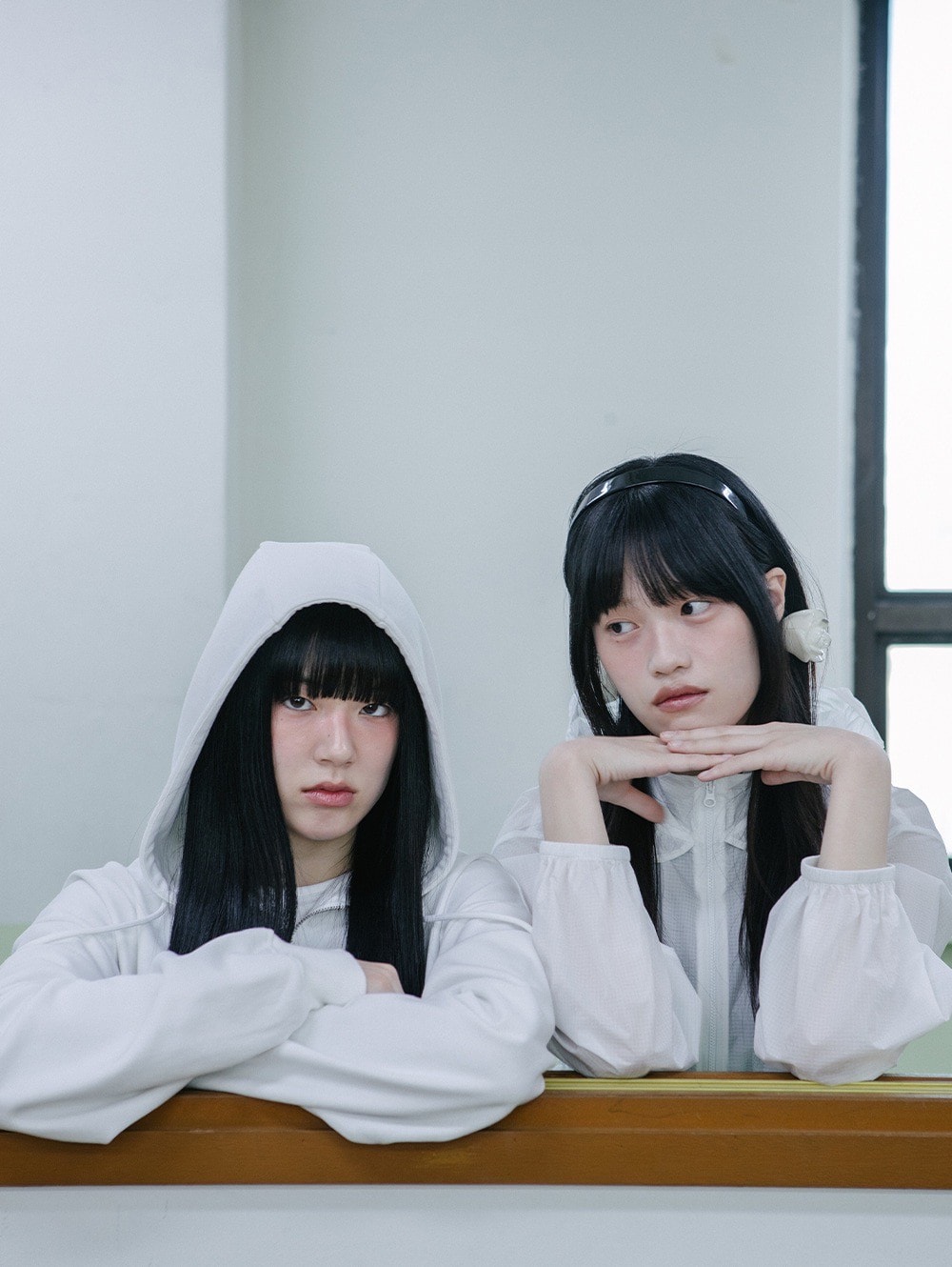 【TUOMIO】FRILL LAYERED HOOD JACKET