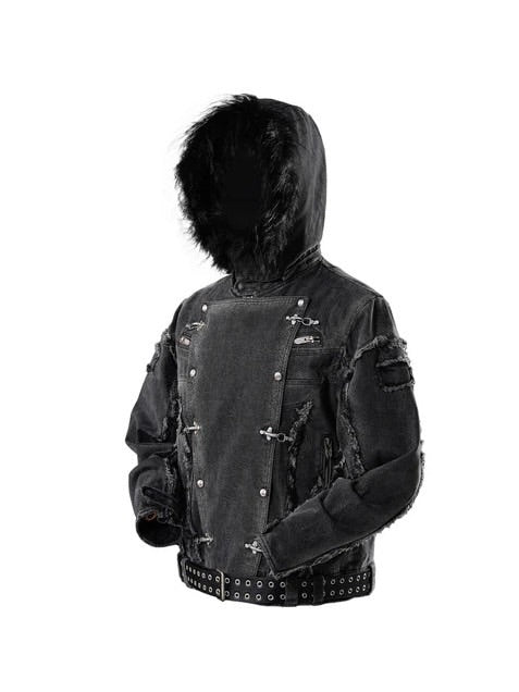 【The Boy Has No Patience】BLOOD MOON NIGHT SNAKE PRINT JACKET