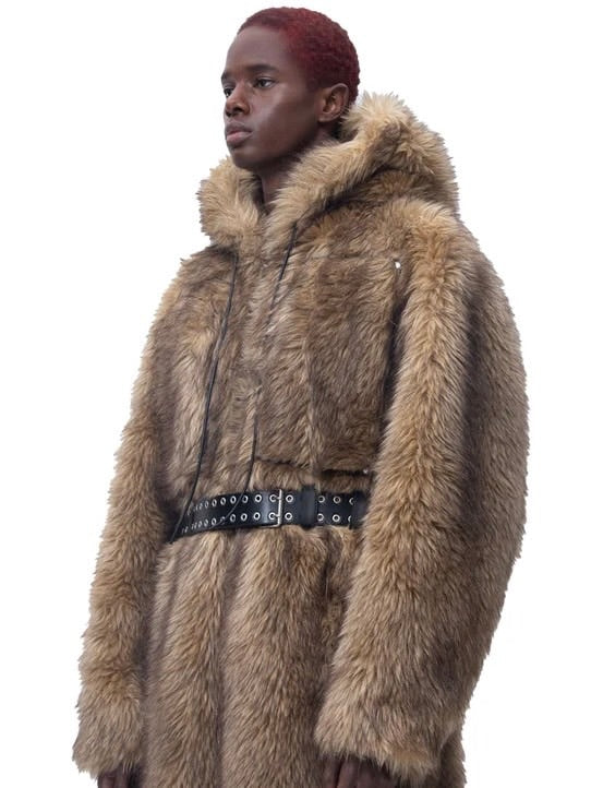 【The Boy Has No Patience】BLOOD MOON NIGHT BOXER ECO-FRIENDLY FUR COAT