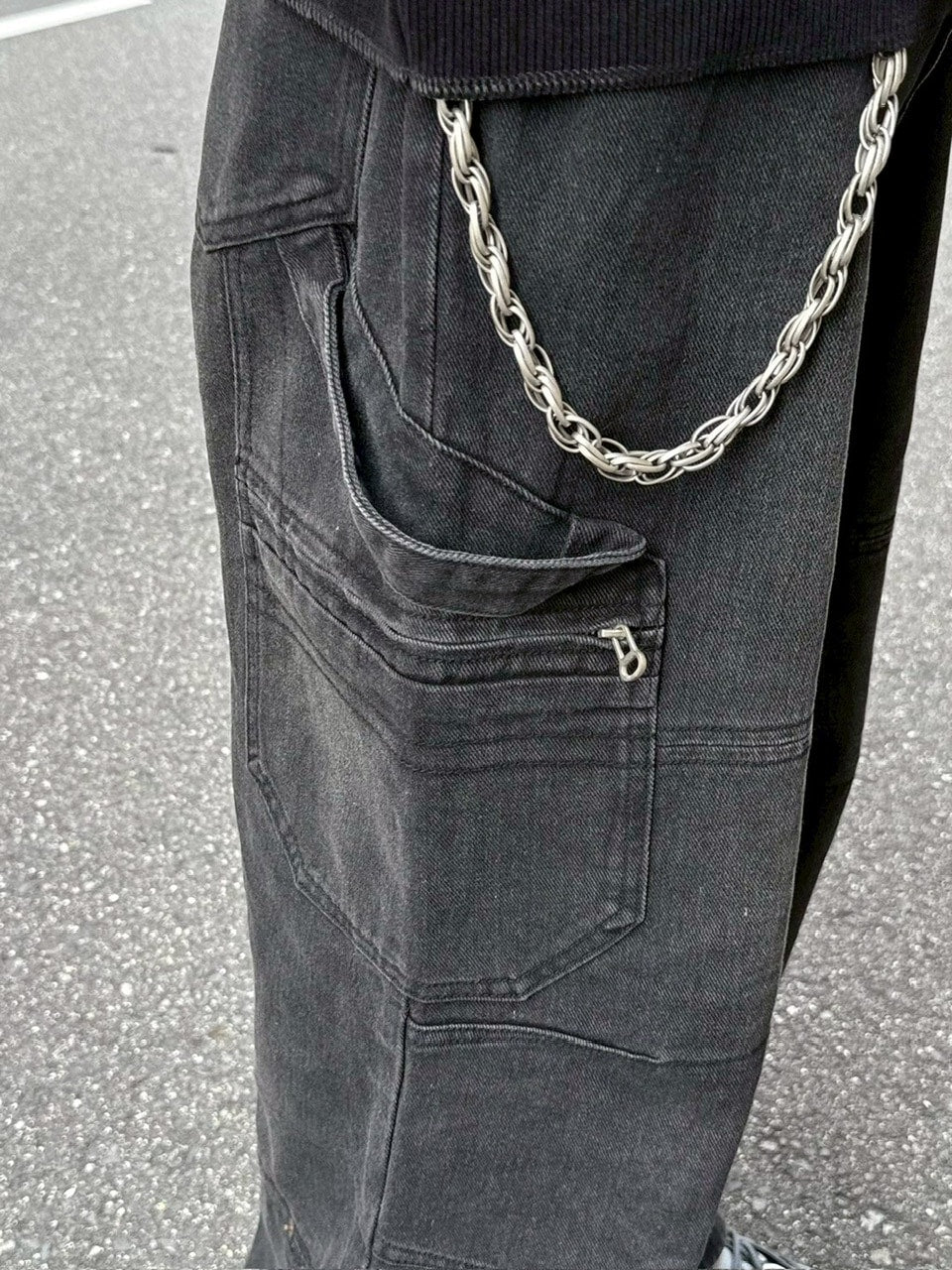 大阪店WEB限定受注制【Chikashitsu +】straight fit carpenter denim pants