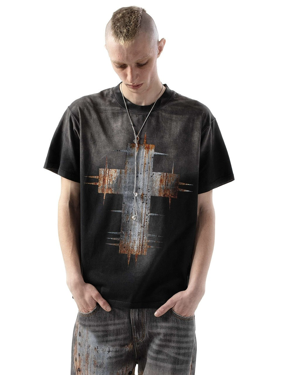 【RACER WORLDWIDE】Rust Cross T-Shirt