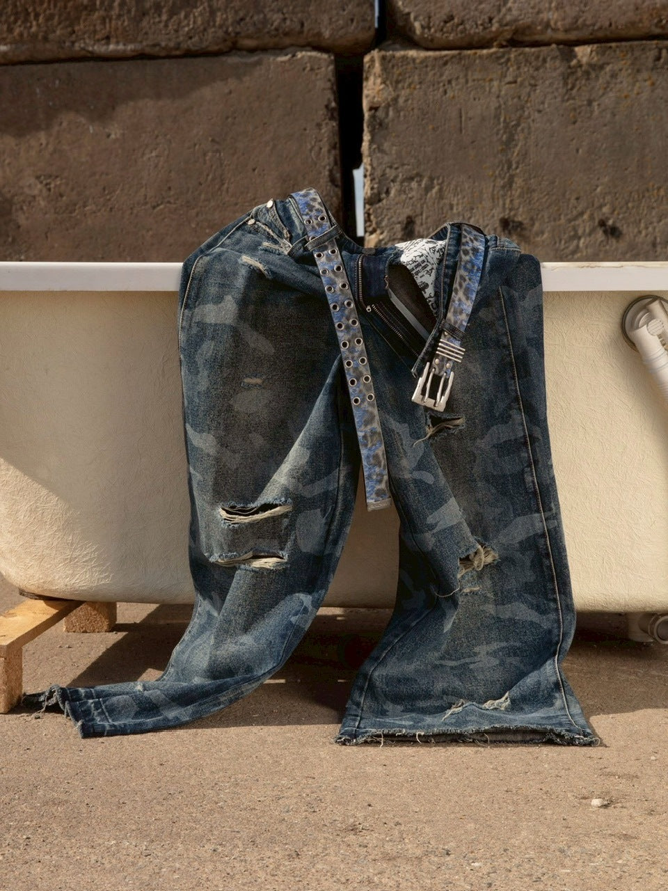 【RACER WORLDWIDE】Laser Camo Jeans