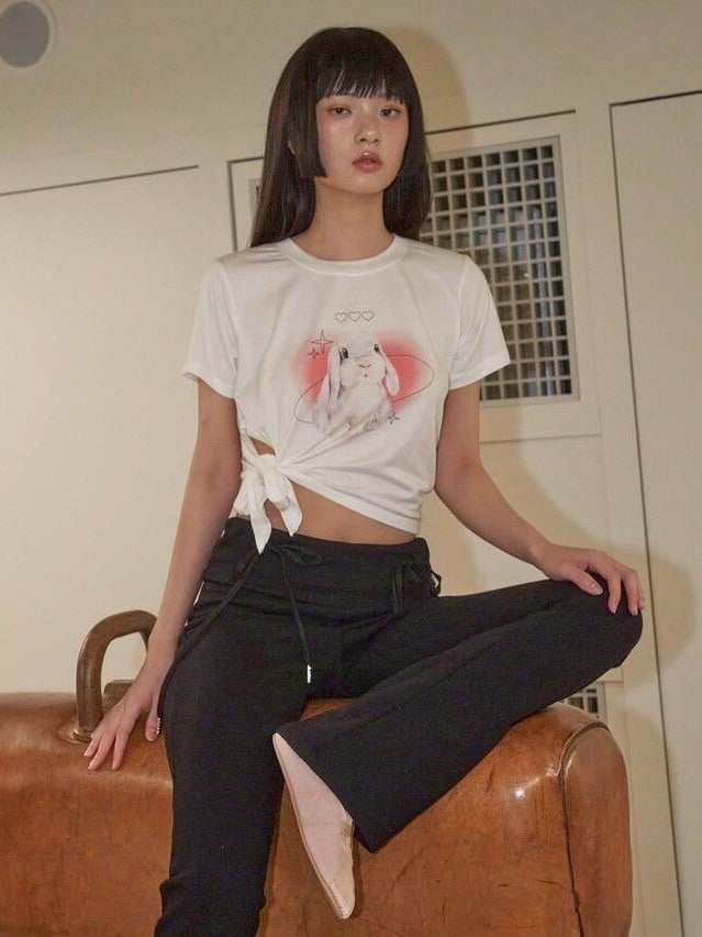 【ODDONEOUT】COSMOS RABBIT TIE T-SHIRTS