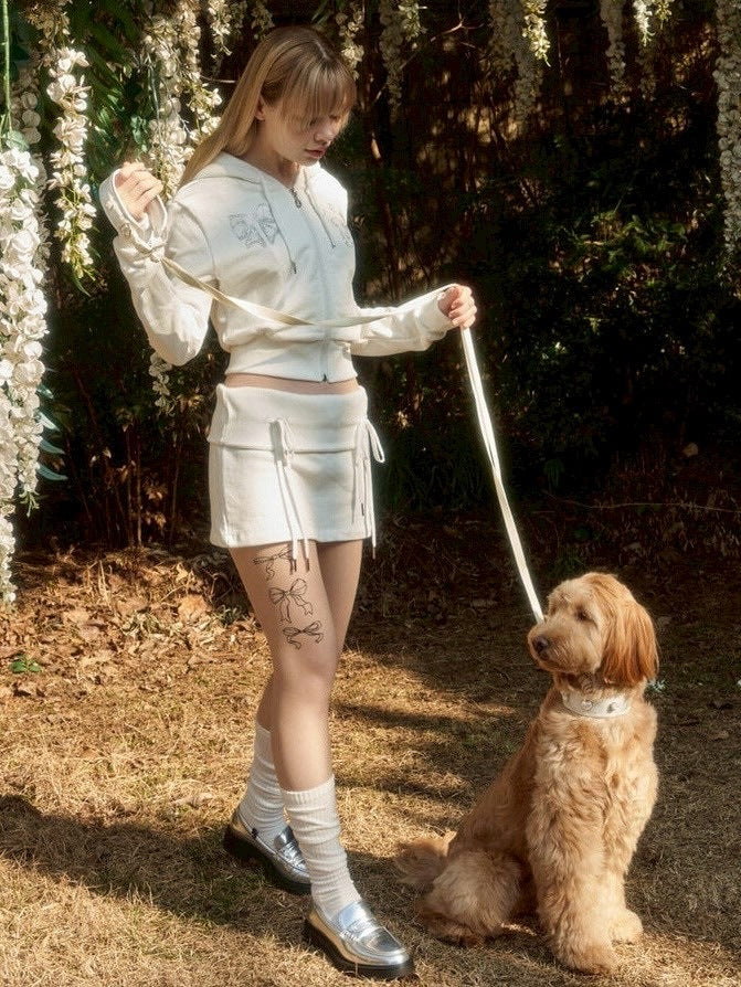 【ODDONEOUT】3 RIBBON PRINTED STOCKING