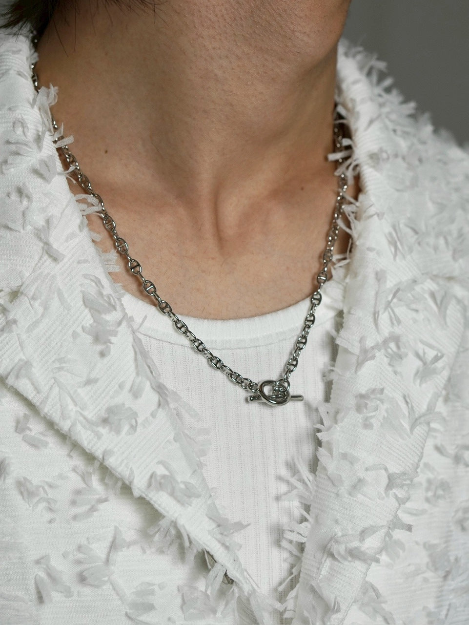 受注制【Chikashitsu +】anchor chain necklace / 【チカシツプラス】アンカーチェーンネックレスシルバーネックレス