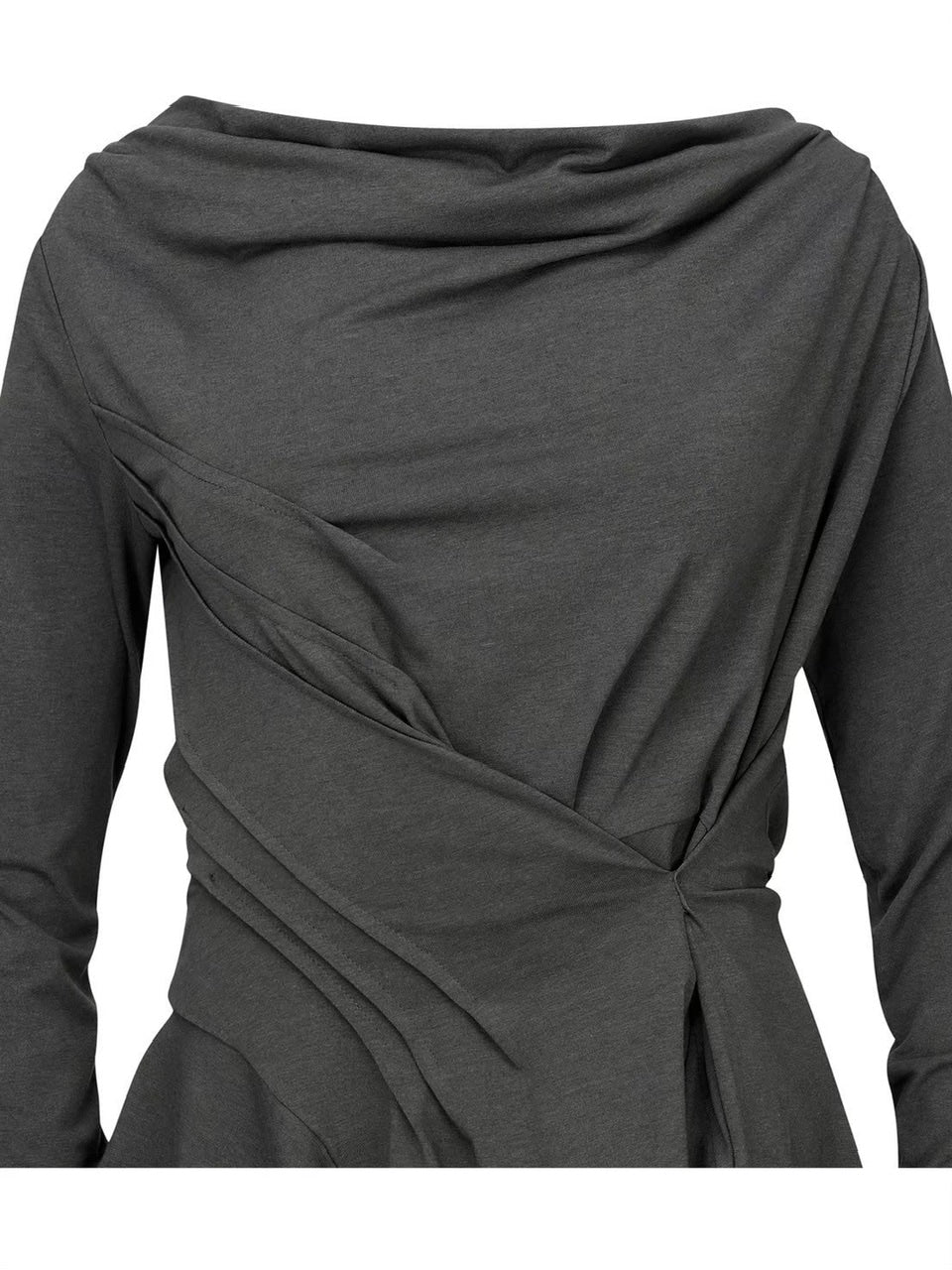 【NACHE】INCLINE DRAPING LONG SLEEVE