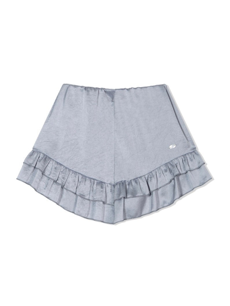 【Uglyshadow】SATIN RUFFLE PANTS