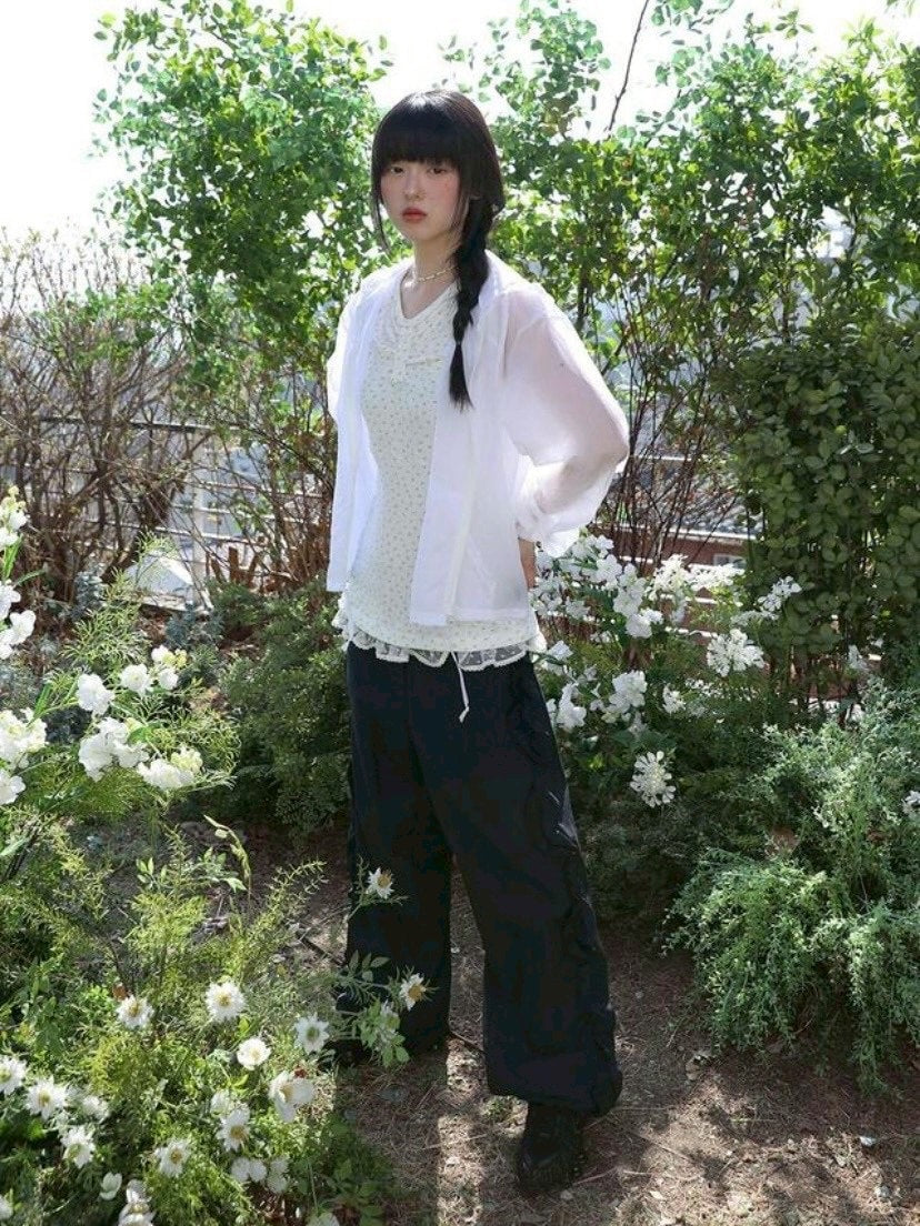 【Uglyshadow】SIDE FRILL PANTS