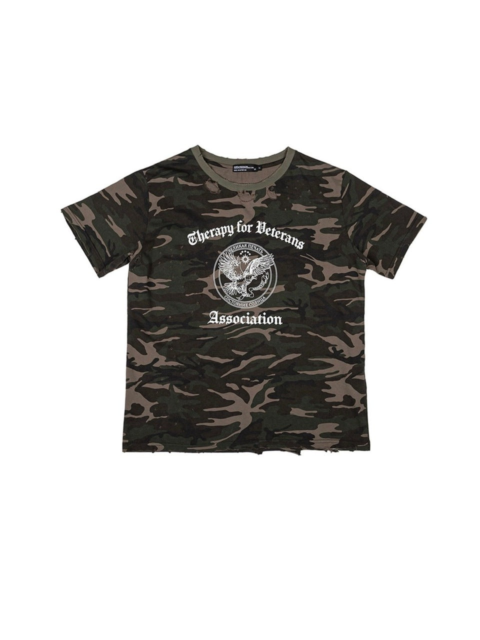 【SUNDAY OFF CLUB】TOV Hand Distressed Short Sleeve