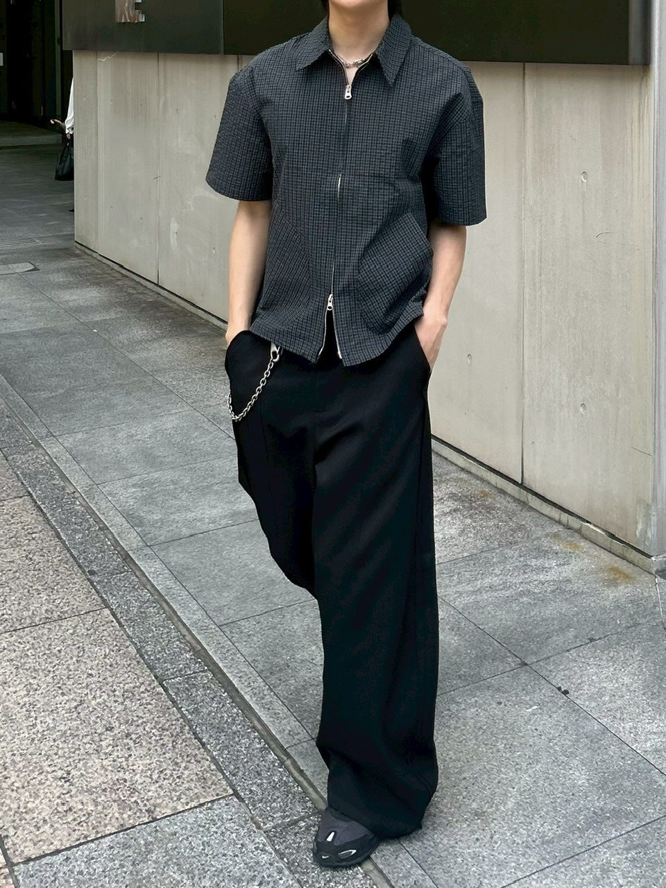 受注制【youll】cropped check shirt jacket (3color)