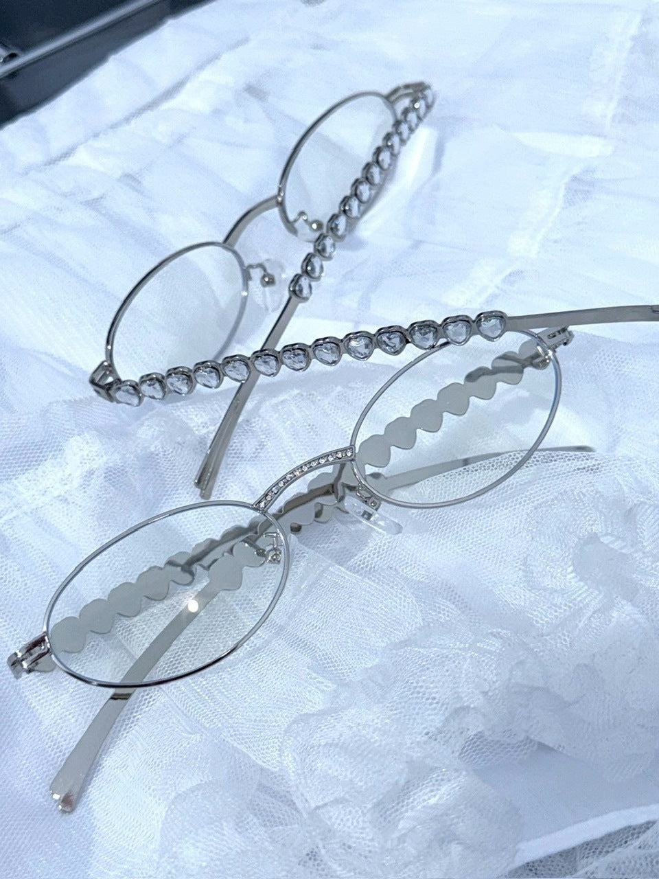 受注制【nmtc +】heart cubic eyeglasses / 【エヌエムティーシープラス】ハートキュービックアイグラスメガネ