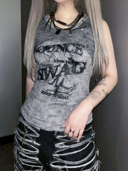 受注制【Never mind the XU】tie-dye paint studs sleeveless (2color) / 【ネバーマインドザエックスユー】タイダイペイントスタッズタンクトップ