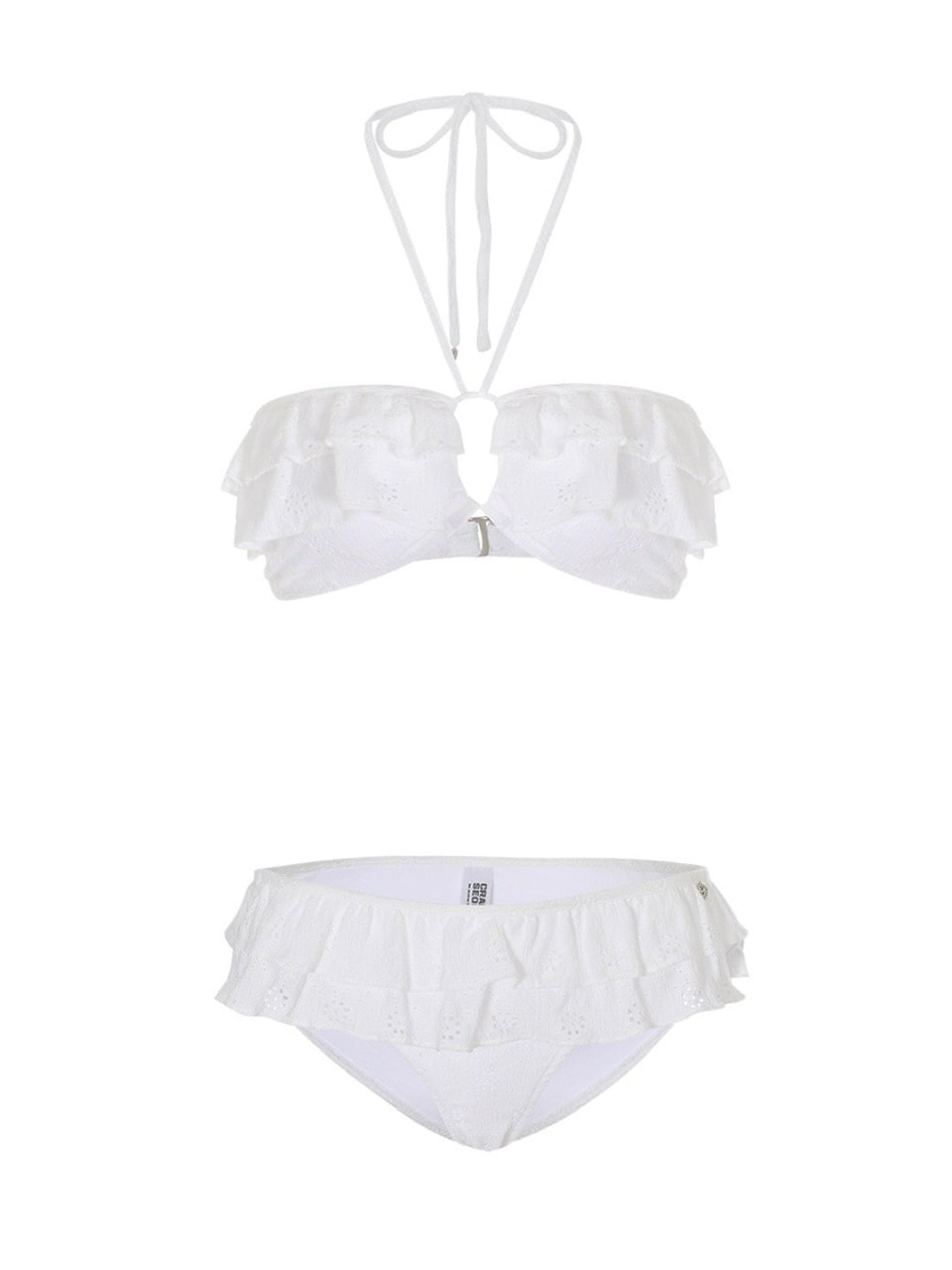 【CRANK】EYELET FRILL BIKINI SET