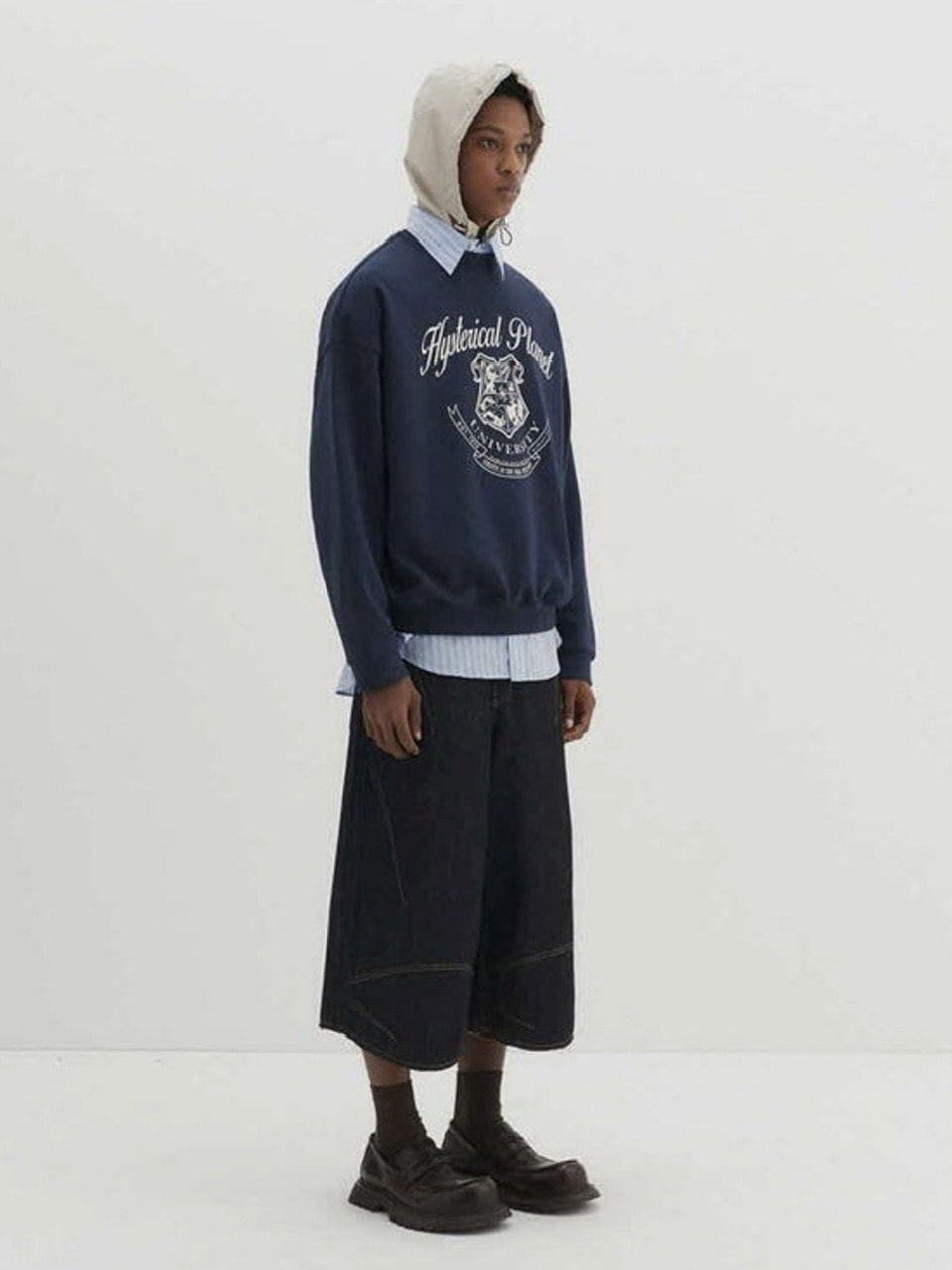 【DNSR】Multi-Dart Bermuda Denim Shorts