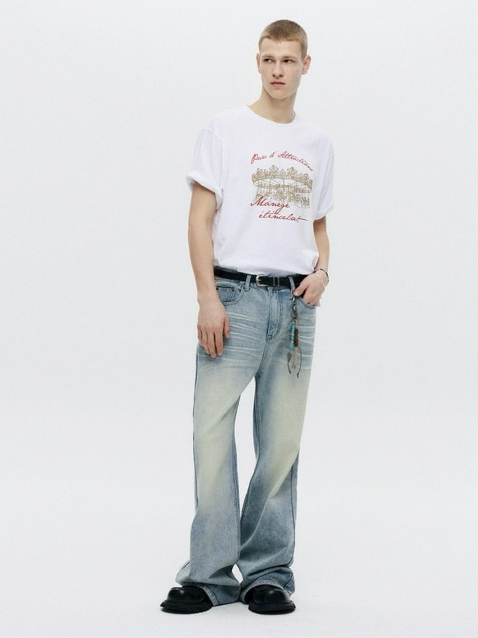 【DNSR】Signature Flare Denim Pants