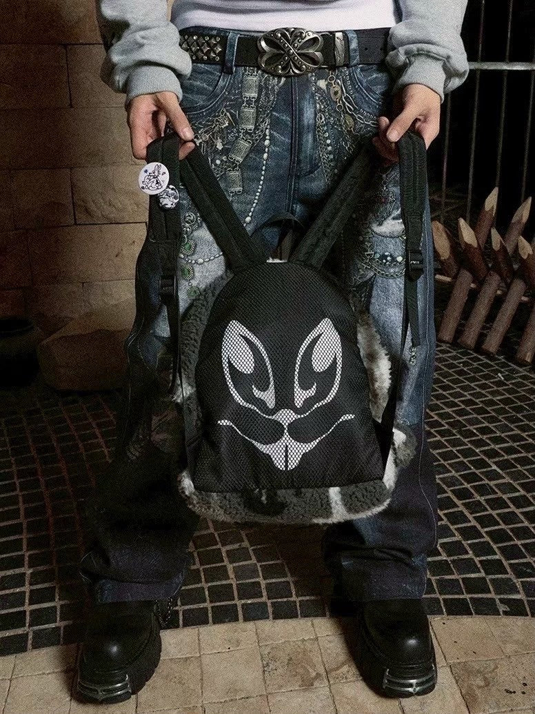 【DND4DES】BUNNY EAR PLUSH BACKPACK