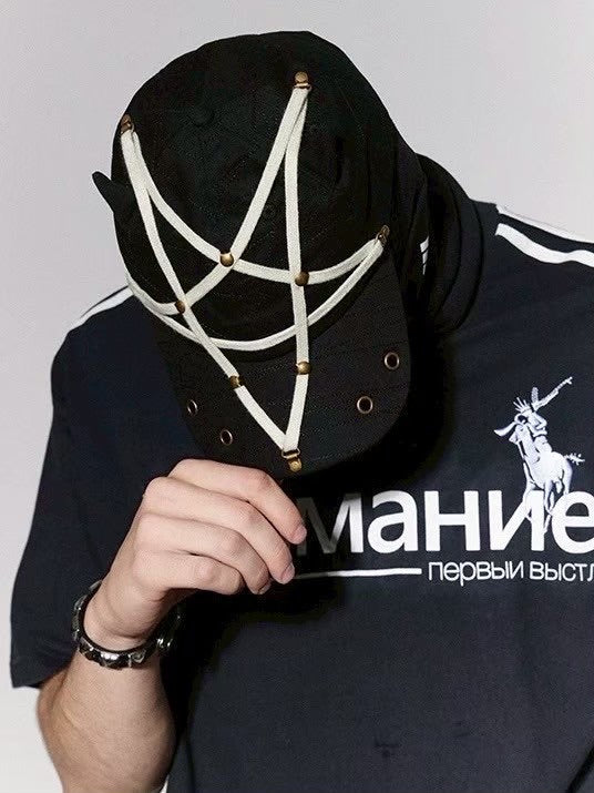 【DND4DES】PENTAGRAM RIVET DEVIL CAP