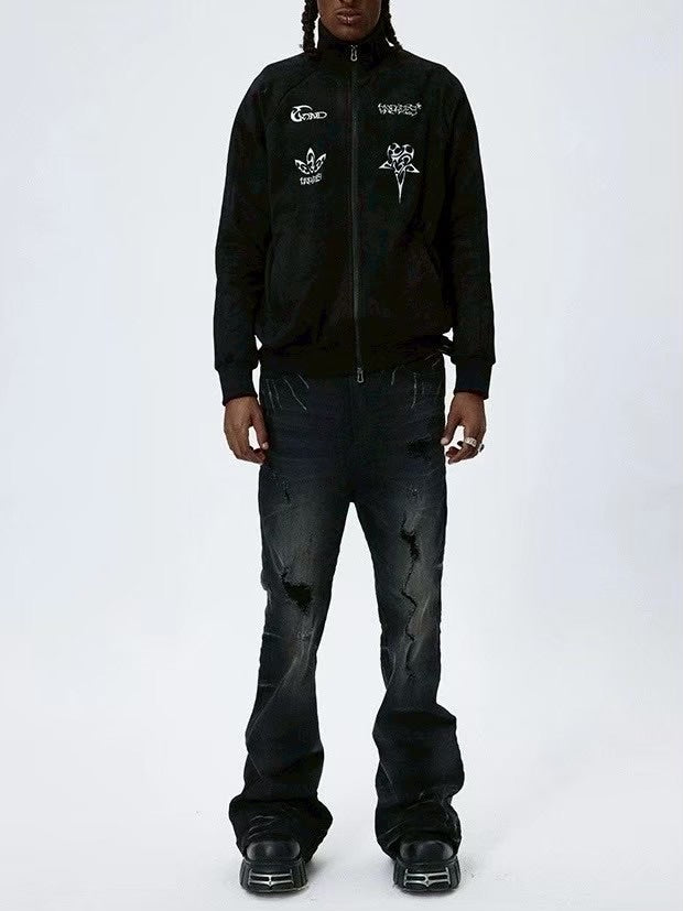 【DND4DES】ROUGH STRETCH FLARED JEANS