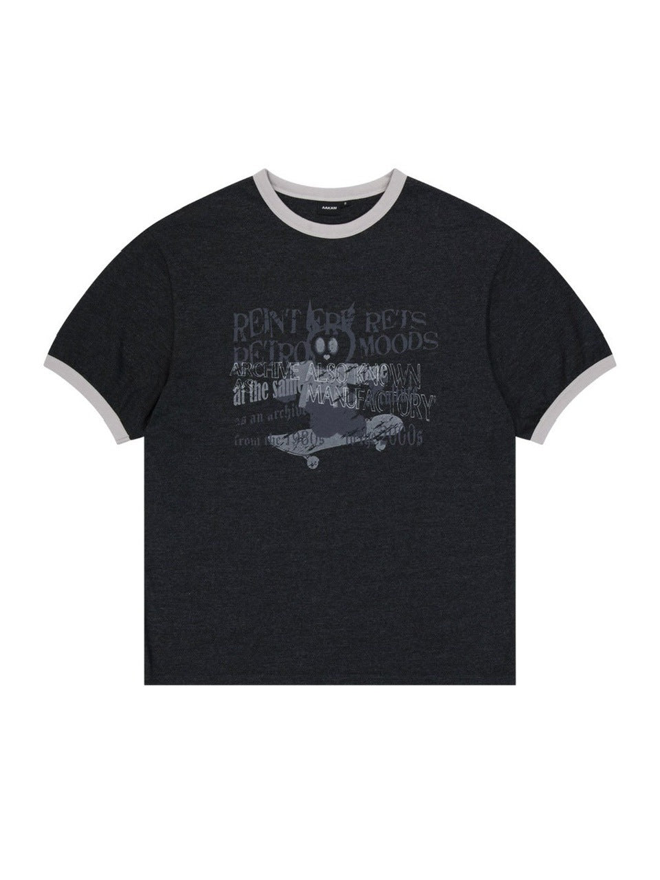 【AAKAM】Cracked Letter Ringer Top