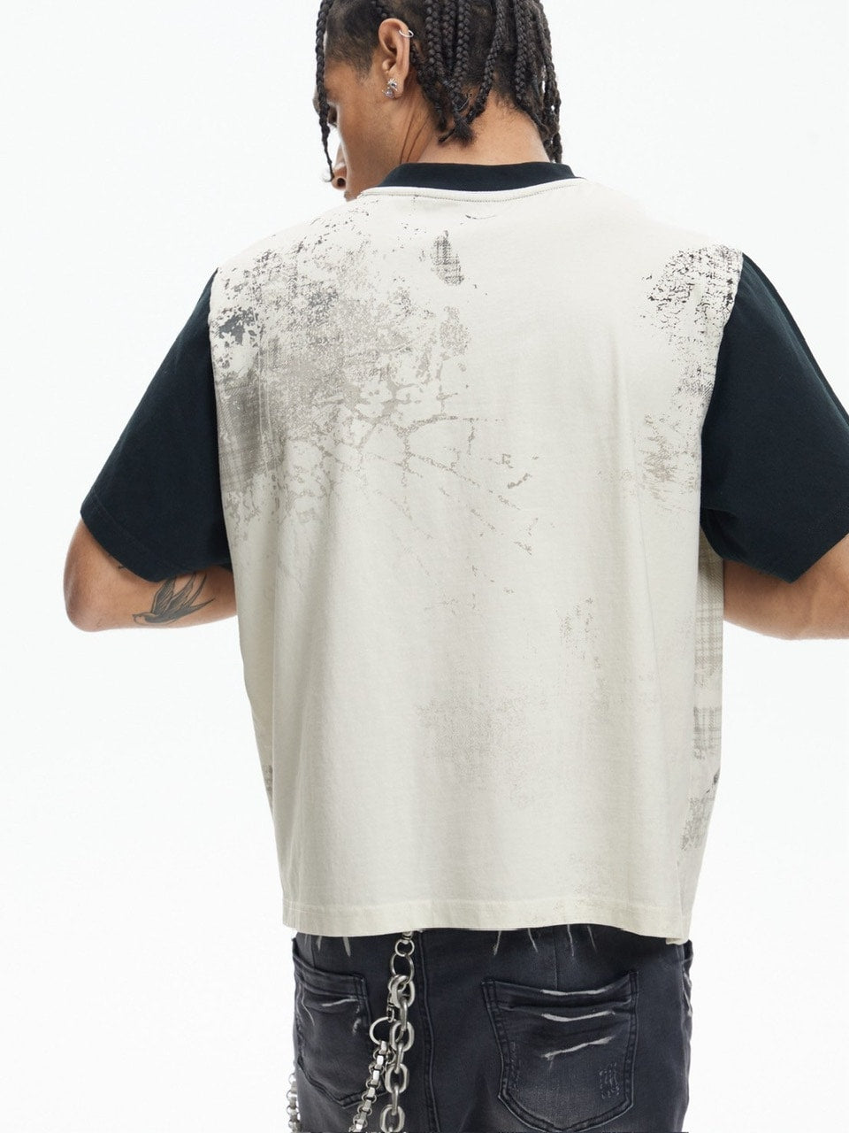 【DND4DES】STAR HOT DIAMOND CONTRAST COLOR T-SHIRT