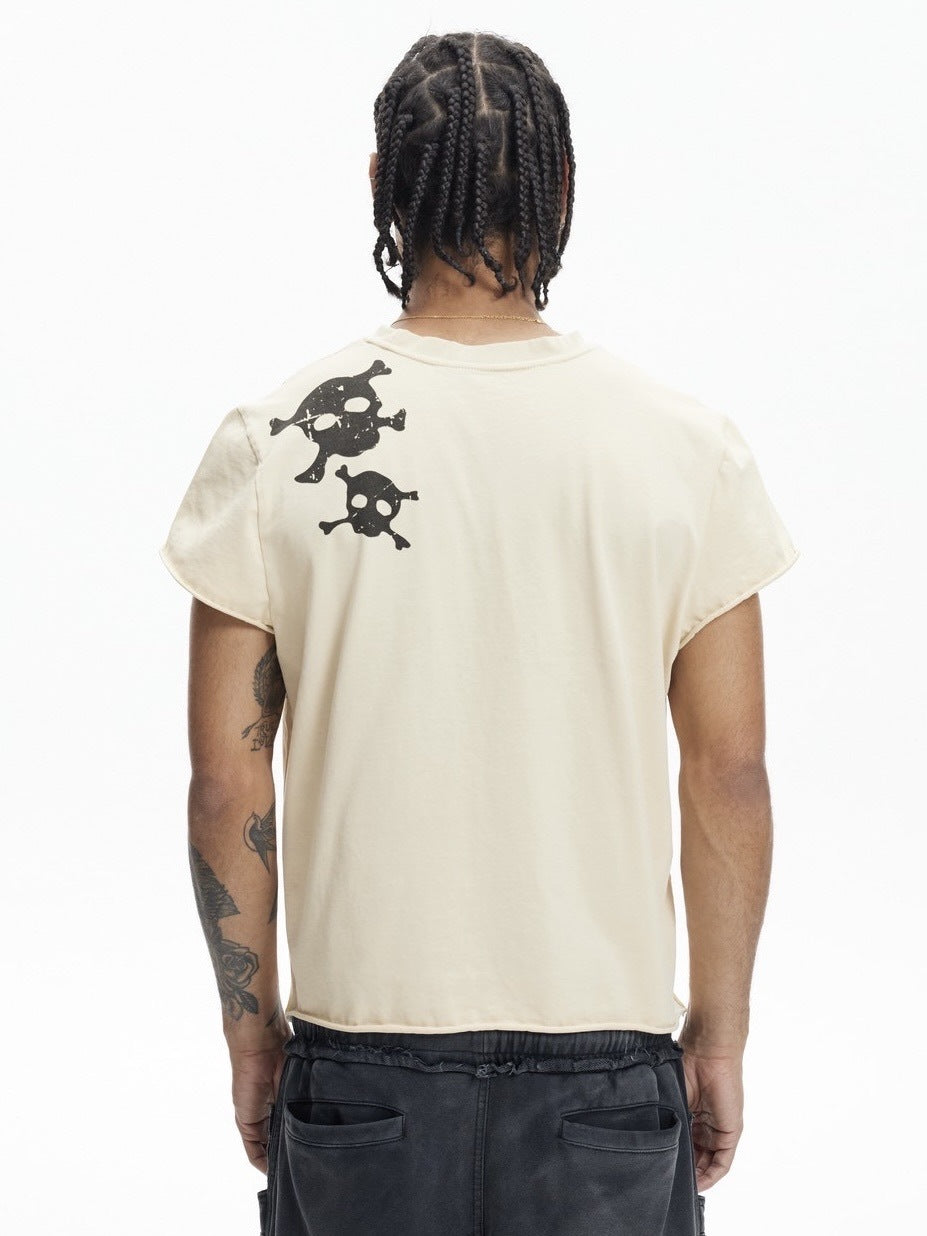 【DND4DES】SKULL WAISTCOAT T-SHIRT