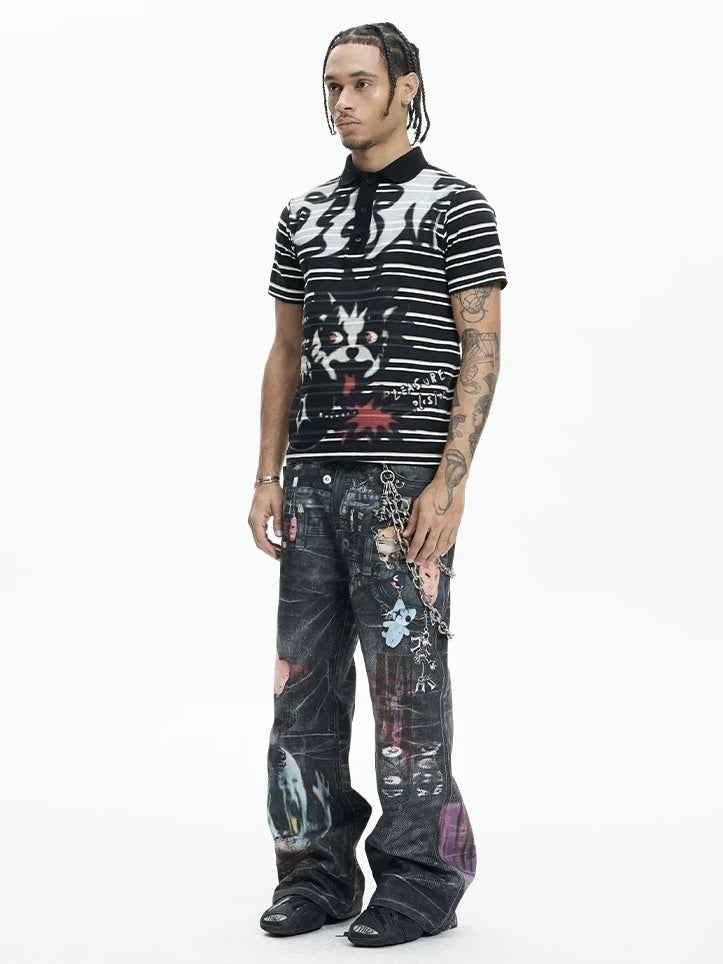 【DND4DES】MULTI-WAIST PENDANT GRAPHIC PANTS