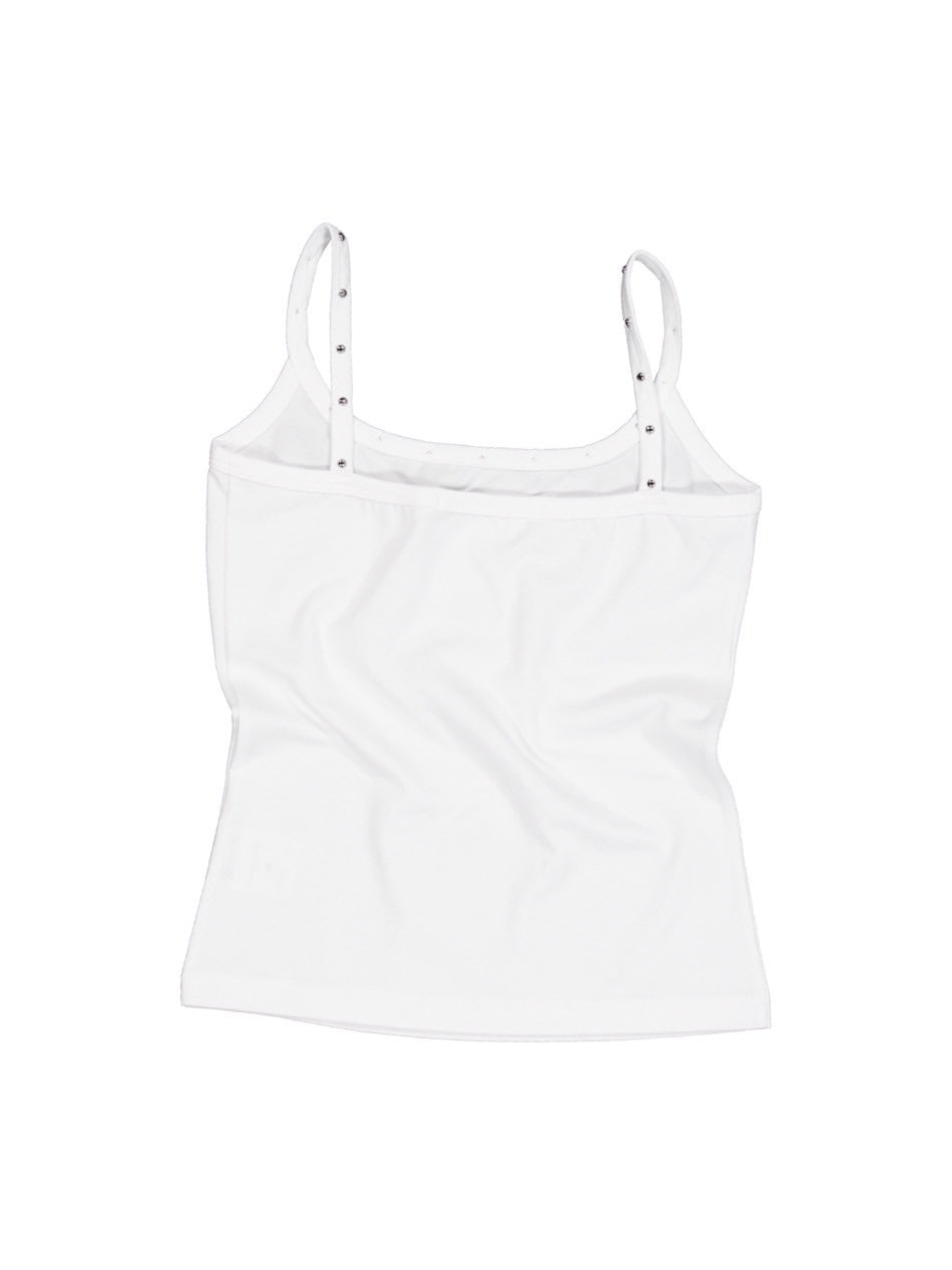 【SETUP‐EXE】CROSS STUDDED SLEEVELESS / 【セットアップエグゼ】クロススタッズキャミソール