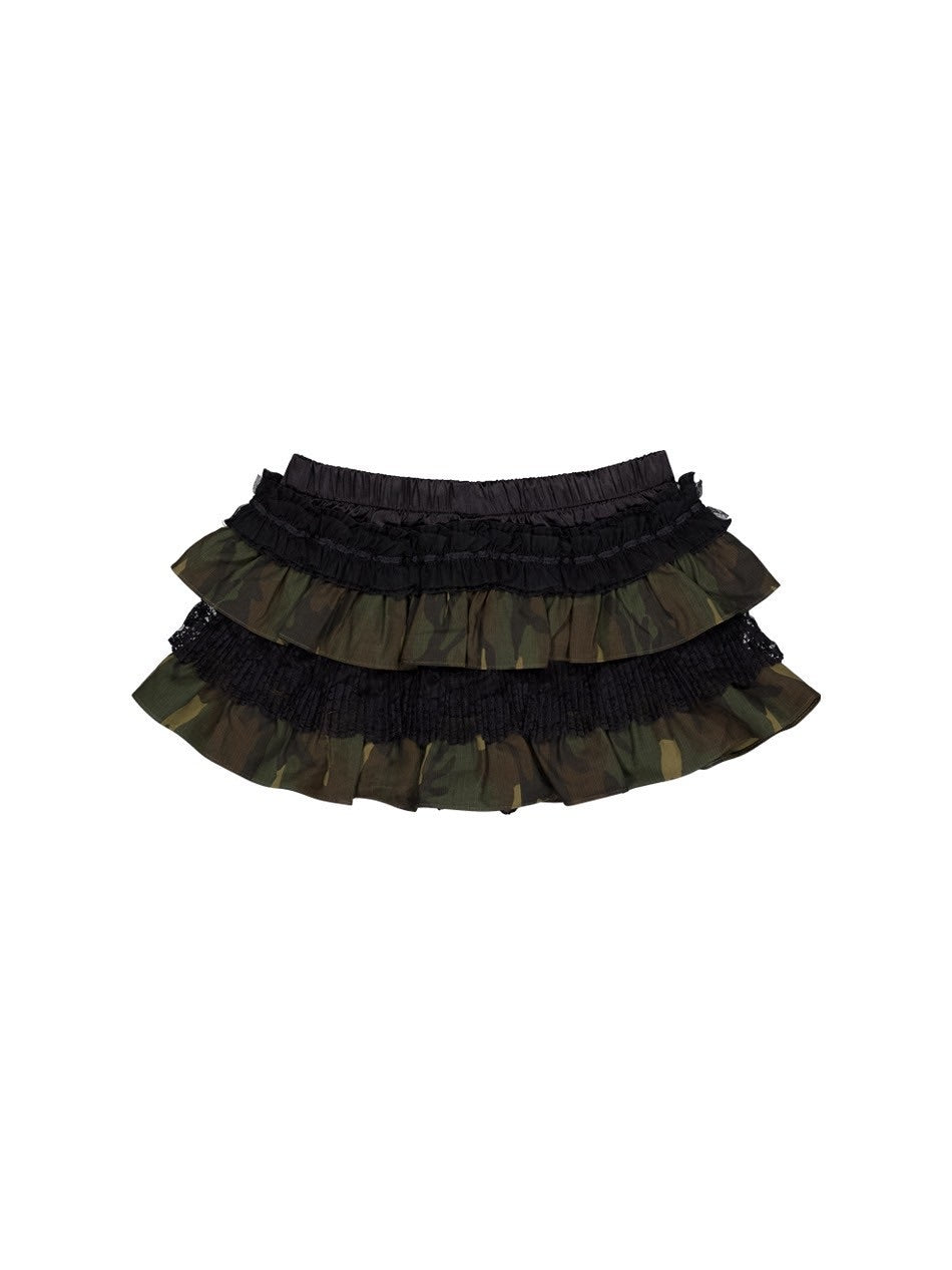 【SETUP‐EXE】TUTU MIX SKIRT PANTS / 【セットアップエグゼ】チュチュミックススカートパンツ