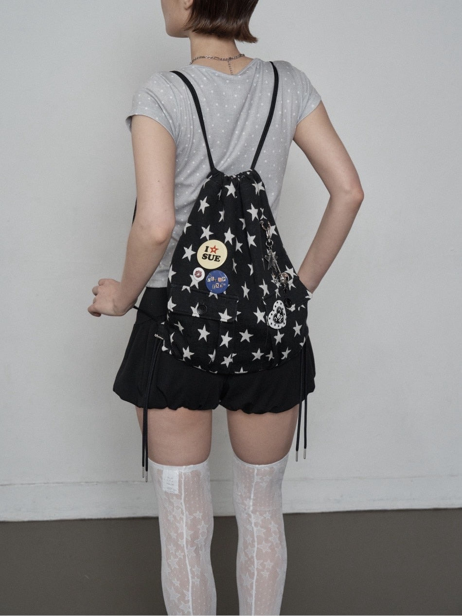 SETUP‐EXE】STAR POCKET GYM SACK / 【セットアップエグゼ】スター