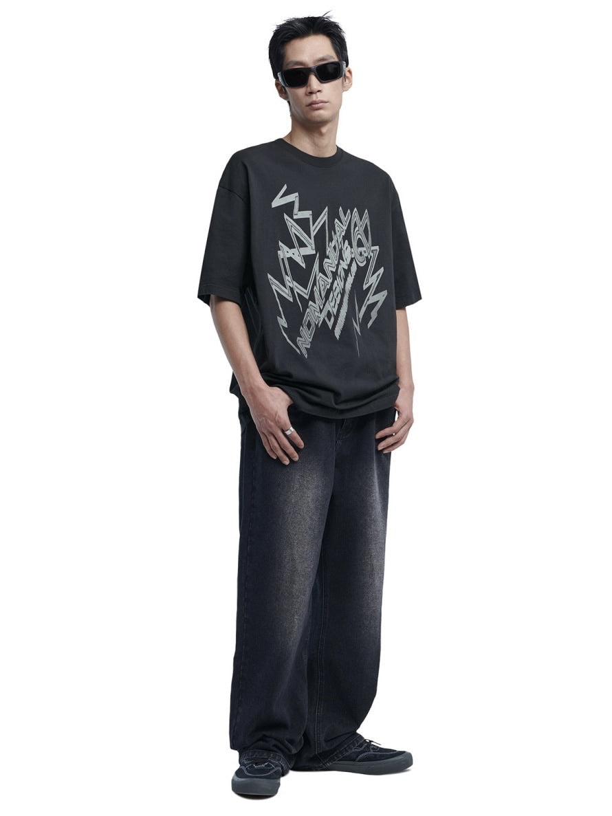 【NOMANUAL】WASHED DENIM PANTS