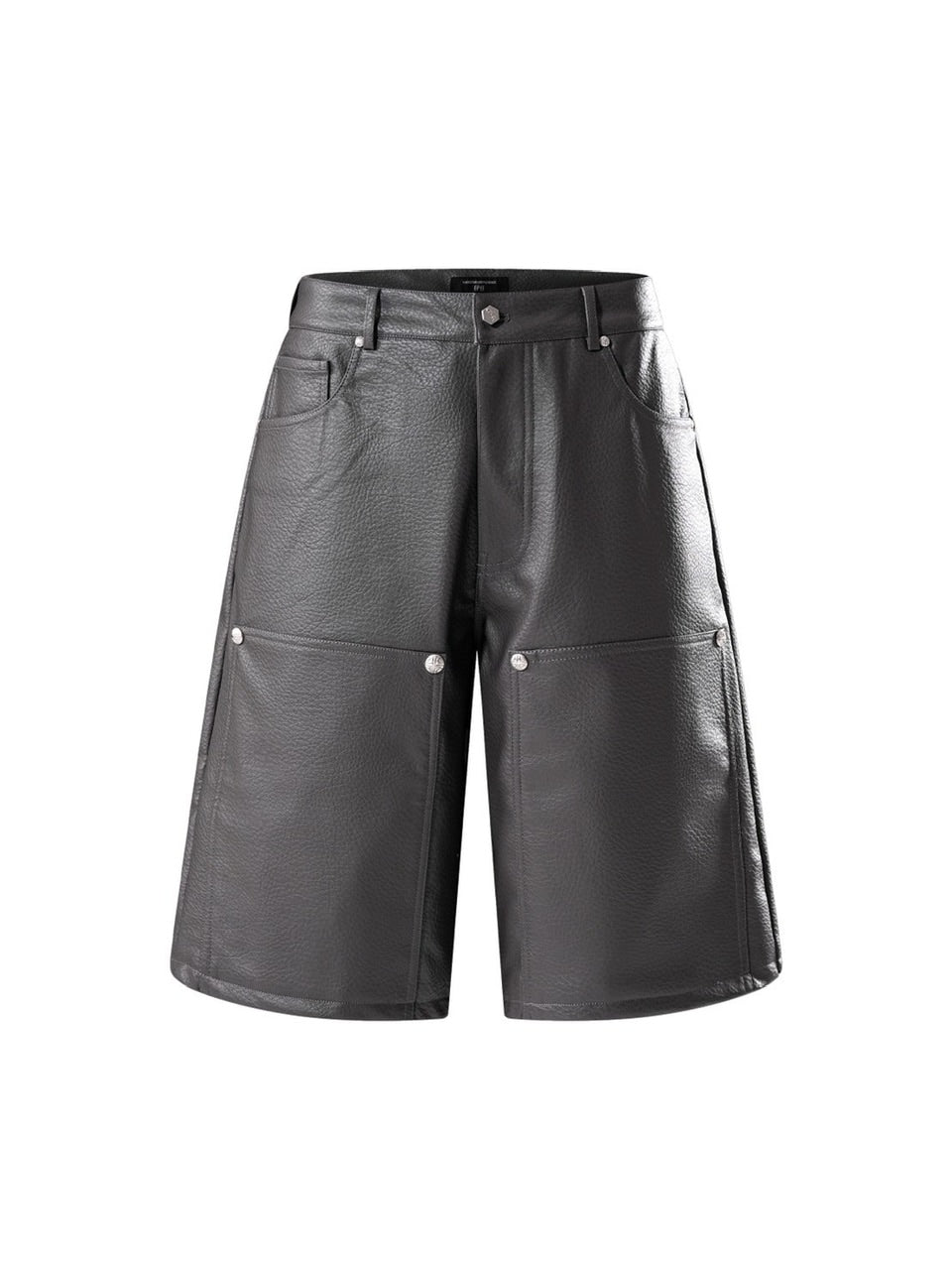 【The Boy Has No Patience】LUMINOUS DAWN LEATHER SHORTS / 【ザボーイハズノーペーシェンス】リベットコーティングハーフパンツ
