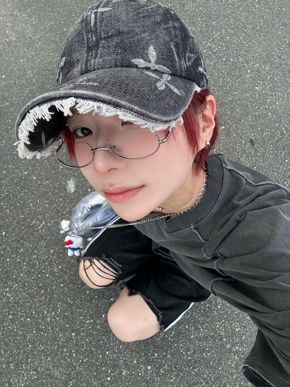 国際配送【LUV CODE】design denim cap