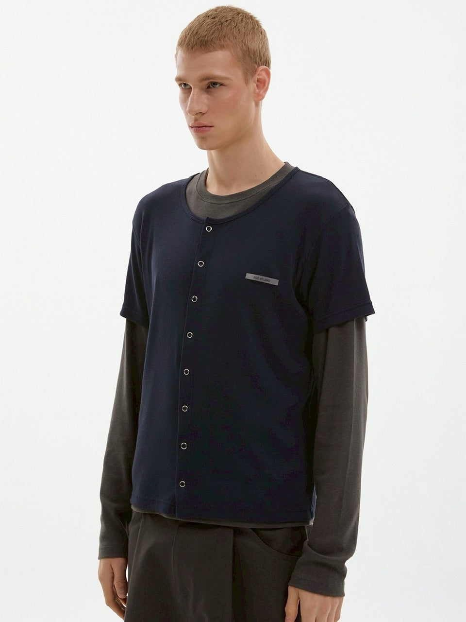 【ESC STUDIO】soft double t-shirt/ 【イーエスシーステュディオ】ソフトダブル長袖Tシャツ