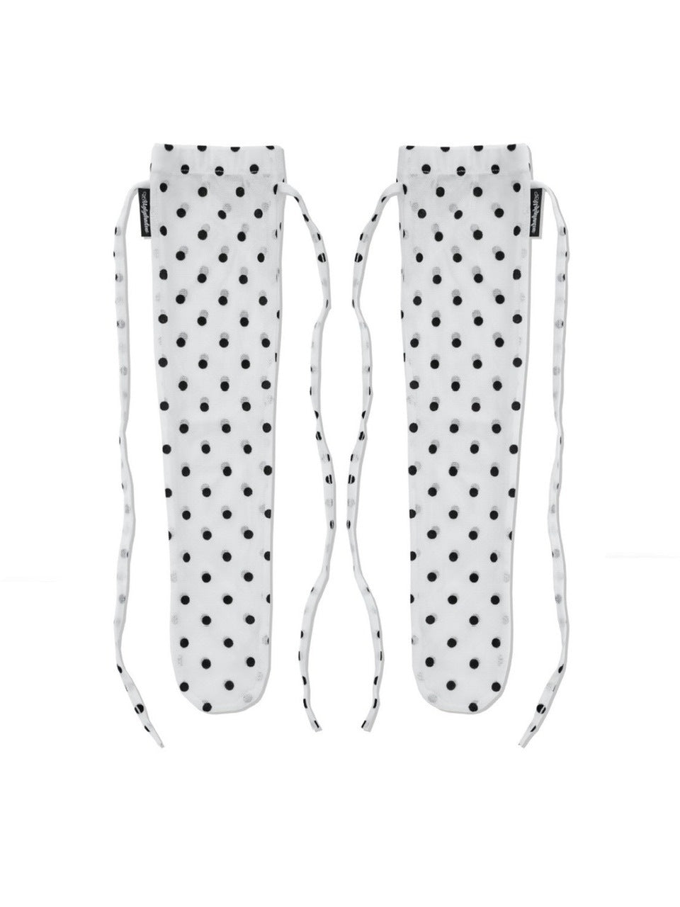 【Uglyshadow】MESH DOTTED SOCKS / 【アグリーシャドウ】メッシュドットシアーリボンソックス